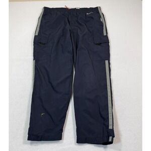VTG Champion Track Pants Men L Blue Navy Lined Ankle‎ Strap Y2K Gym Outdoors
